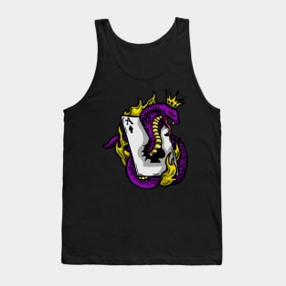 Snake Cobra Fire Purple Yellow Tank Top